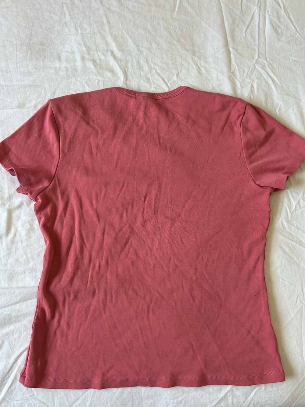 Banana Republic 100% Cotton Pink Short Sleeve Top | Size Large - Picture 3 of 6